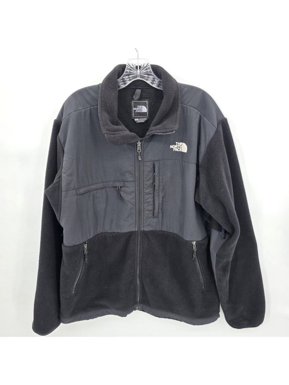 North Face Jacket Mens L Black Polartec Denali Fleece Full Zip Outdoor Hiking